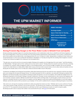 June 2024 Market Informer and Surcharge Update
