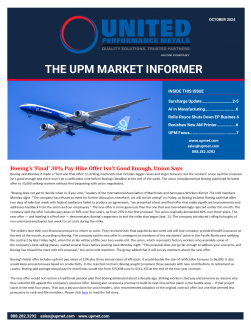 October 2024 Market Informer & Surcharge Update