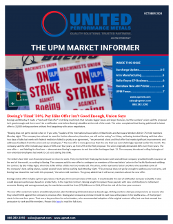 October 2024 Market Informer & Surcharge Update